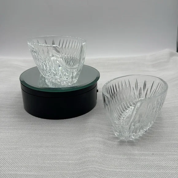 Princess House Crystal silverware set of 2 Royal Highlights Pattern Starburst - Picture 5 of 6
